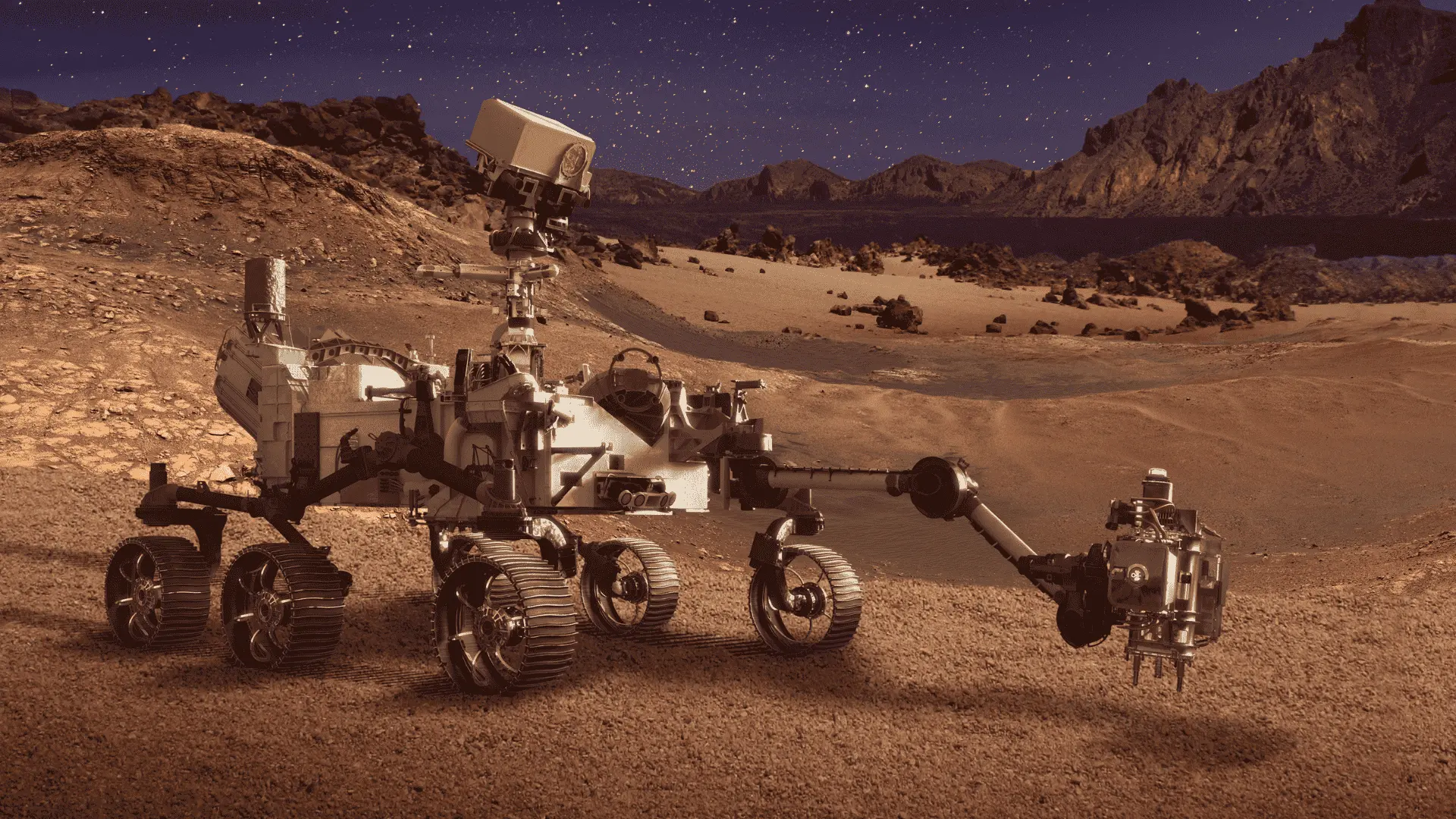 NASA Perseverance Rover exploring Mars surface for signs of ancient life